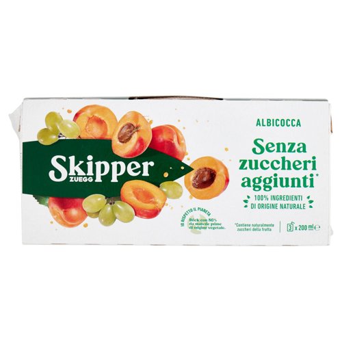Zuegg Skipper Albicocca Senza zuccheri aggiunti* 3 x 200 ml