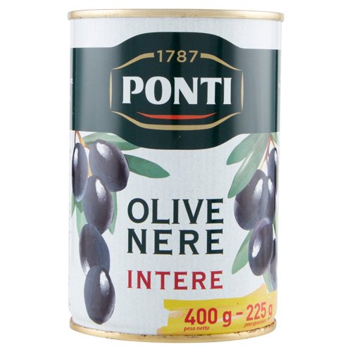 Ponti Olive Nere Intere 400 g