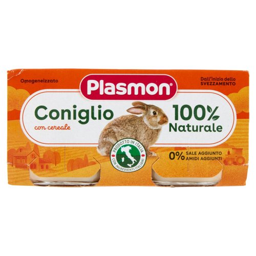 Plasmon Omogeneizzato Coniglio con cereale 2 x 80 g