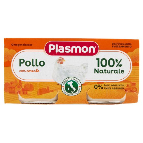 Plasmon Omogeneizzato Pollo con cereale 2 x 80 g