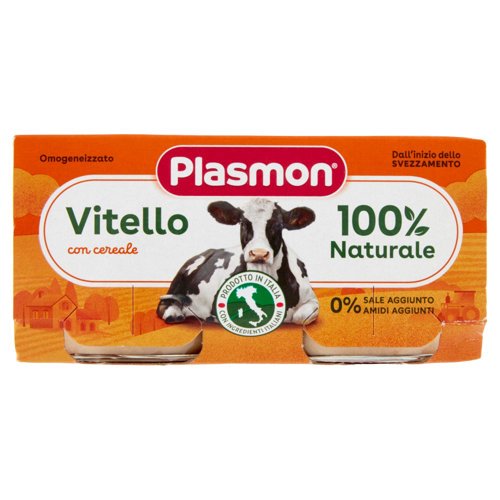 Plasmon Omogeneizzato Vitello con cereale 2 x 80 g