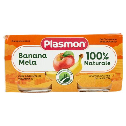 Plasmon Omogeneizzato Banana Mela 2 x 80 g