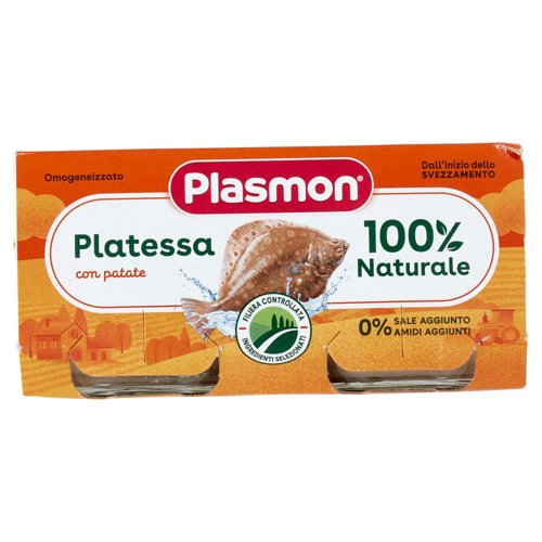 Plasmon Omogeneizzato Platessa con patate 2 x 80 g