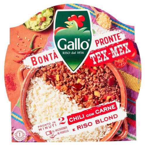 Gallo Bontà Pronte Tex-Mex Chili con Carne e Riso Blond 220 g