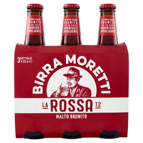 Birra Moretti la Rossa 7.2 3 x 33 cl