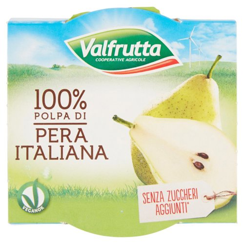 Valfrutta 100% Polpa di Pera Italiana 2 x 100 g