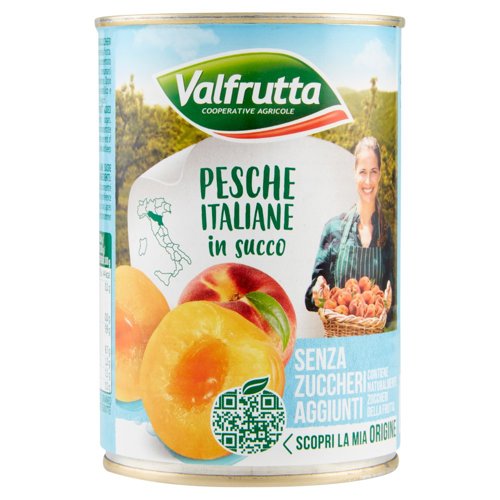 Valfrutta Pesche Italiane in succo 411 g