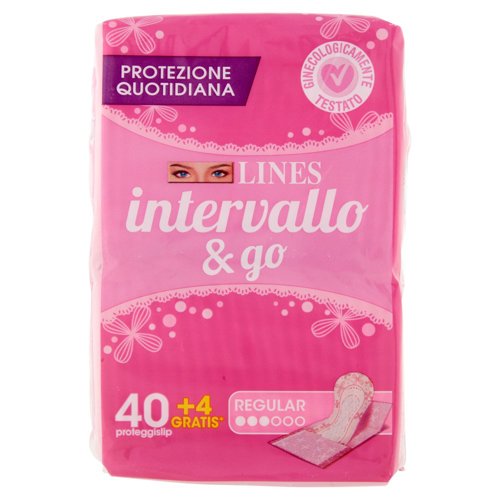 Lines intervallo & go Regular 40+4 pz