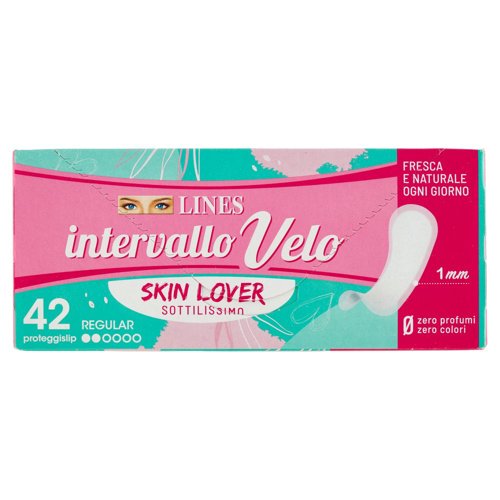 Lines intervallo Velo Skin Lover proteggislip Regular 42 pz