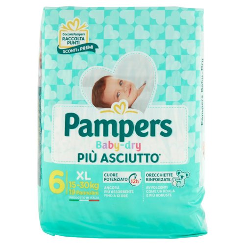 Pampers Baby-dry 6 XL 19 pz