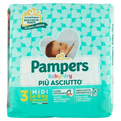 Pampers Baby-dry 3 Midi 20 pz