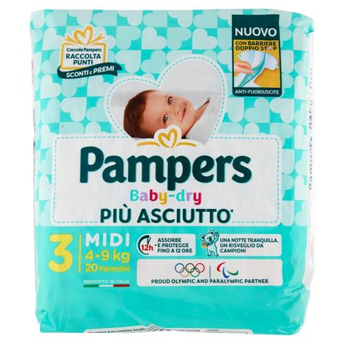 Pampers Baby-dry Midi 20 pz