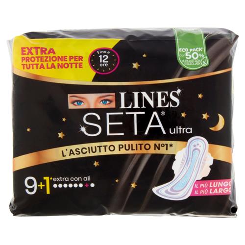 Lines Seta ultra extra con ali 9+1 pz