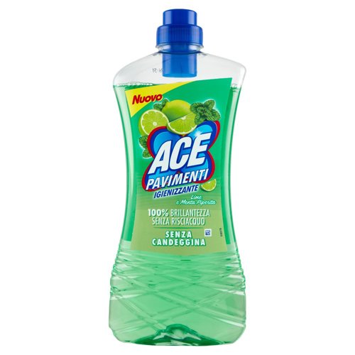 Ace Pavimenti Igienizzante Lime e Menta Piperita Senza Candeggina 1 L