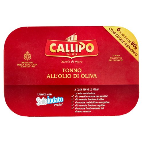 Callipo Tonno all'Olio di Oliva 6 x 80 g