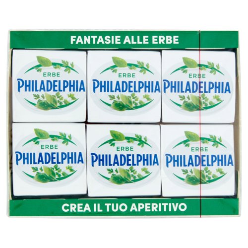 Philadelphia formaggio fresco spalmabile alle Erbe - 6x25g