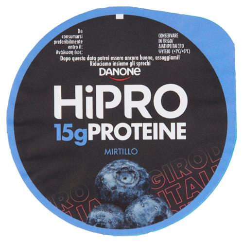 HiPRO Yogurt Magro, 15g Proteine, Senza Grassi, Mirtillo, Edizione Giro d'Italia, 160 g