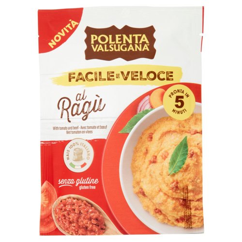 Polenta Valsugana Facile e Veloce al Ragù 80 g