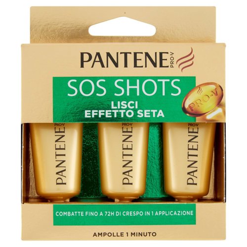 Pantene Pro-V SOS Shots Lisci Effetto Seta - Ampolla 1 Minuto 3 x 15 ml