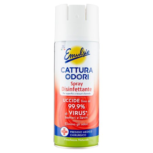 Emulsio Cattura Odori Spray Disinfettante Freschezza Naturale 350 ml