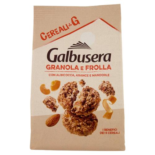 Galbusera Cereali G Granola e Frolla con Albicocca, Arance e Mandorle 300 g