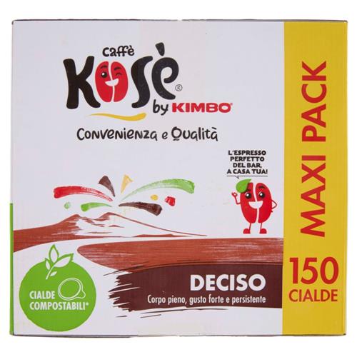 caffè Kosè Deciso Cialde Compostabili* 150 x 7,3 g