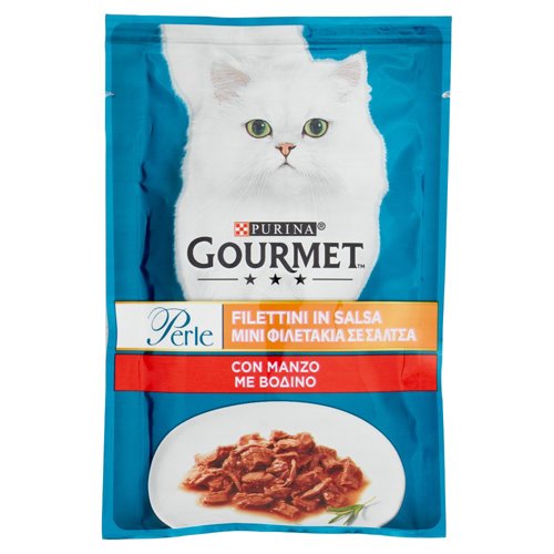 PURINA GOURMET Perle Filettini in Salsa con Manzo 85 g