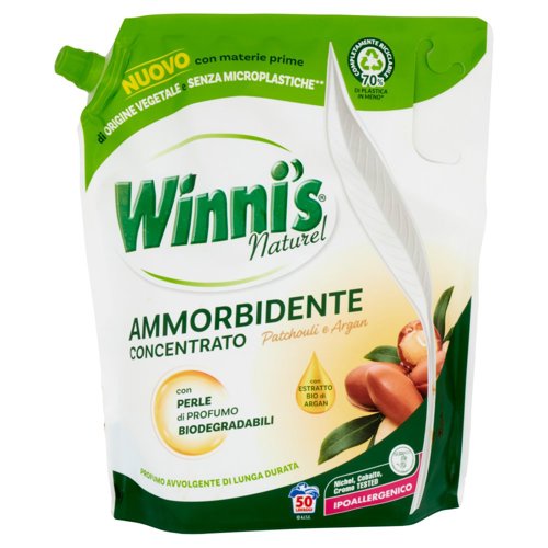 Winni's Naturel Ammorbidente Concentrato Patchouli e Argan pouch 50 Lavaggi 1,25 l