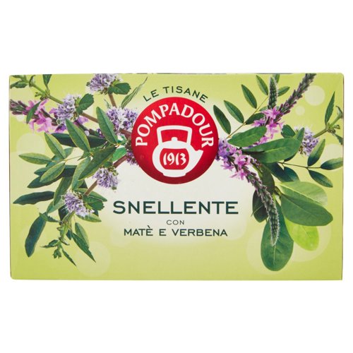 Pompadour Le Tisane Snellente con Matè e Verbena 18 x 2 g