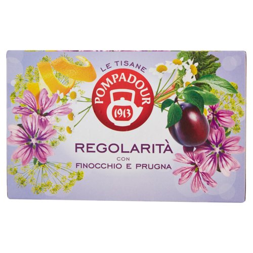 Pompadour Le Tisane Regolarità con Finocchio e Prugna 18 x 2 g