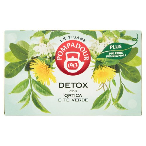 Pompadour Le Tisane Detox con Ortica e Tè Verde 18 x 2,2 g