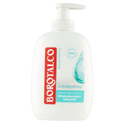 Borotalco Muschio Bianco con Antibatterico Sapone Igienizzante 250 ml