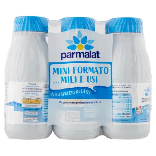 parmalat Bontà e Linea con Vitamina D Latte Parzialmente Scremato 100% Latte d'Italia 6 x 250 ml