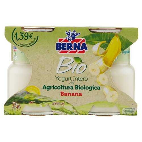 Berna Bio Yogurt Intero Banana 2 x 125 g