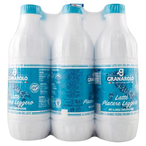 Granarolo Latte Piacere Leggero UHT a Lunga Conservazione 6 x 1 L