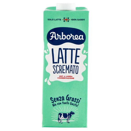 Arborea Latte Scremato UHT a Lunga Conservazione Senza Grassi 1000 ml
