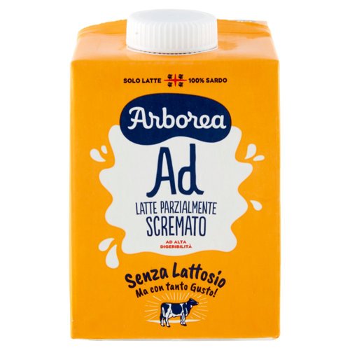 Arborea Ad Latte Parzialmente Scremato ad Alta Digeribilità Senza Lattosio 500 ml