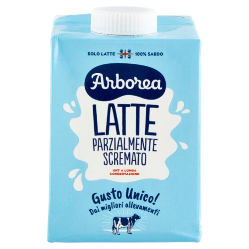 Arborea Latte Parzialmente Scremato UHT a Lunga Conservazione 500 ml