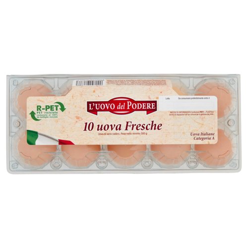 L'Uovo del Podere 10 uova Fresche 500 g