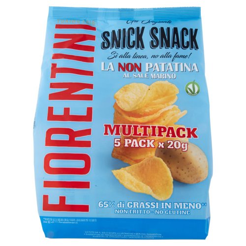 Fiorentini gli Originali Snick Snack la Non Patatina al Sale Marino 5 x 20 g