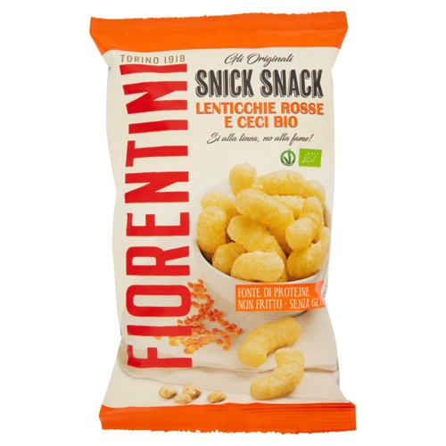 Fiorentini gli Originali Snick Snack Lenticchie Rosse e Ceci Bio 45 g