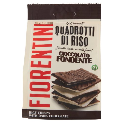 Fiorentini i Croccanti Quadrotti di Riso Cioccolato Fondente 80 g