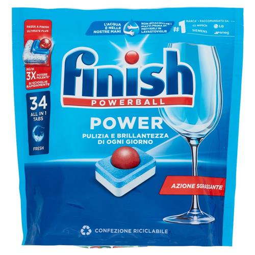 Finish Power Fresh pastiglie lavastoviglie 34 lavaggi 544 g