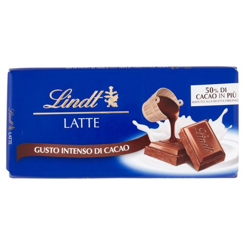 Lindt Gamme Bleue Tavoletta Cioccolato al latte Extra Cacao 100 g