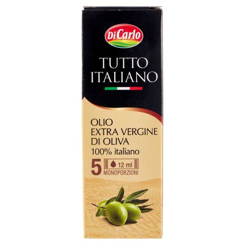 Di Carlo Tutto Italiano Olio Extra Vergine di Oliva 100% Italiano 5 x 12 ml