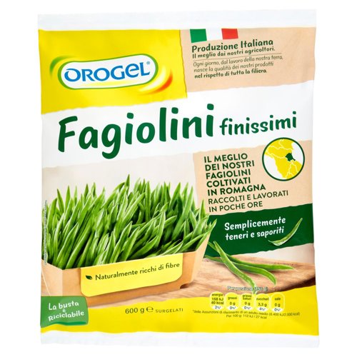 Orogel Fagiolini finissimi Surgelati 600 g