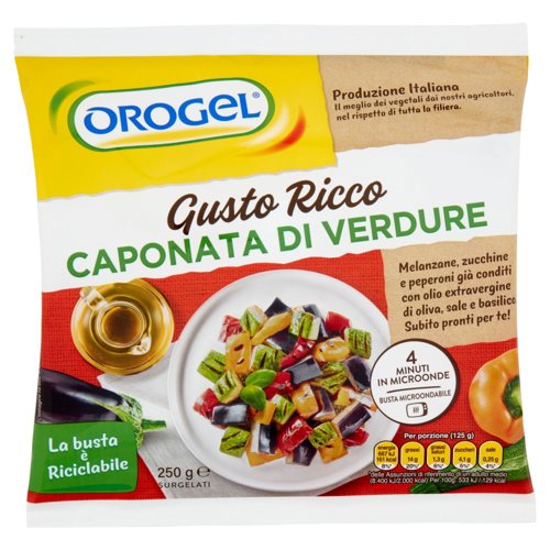 Orogel Gusto Ricco Caponata di Verdure Surgelati 250 g