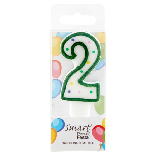 Smart PerLa Festa Candelina Numerale 2 1 pz