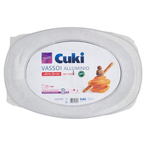 Cuki Presenta Vassoi Alluminio ultra-forza con manici 8 Porzioni 2 pz