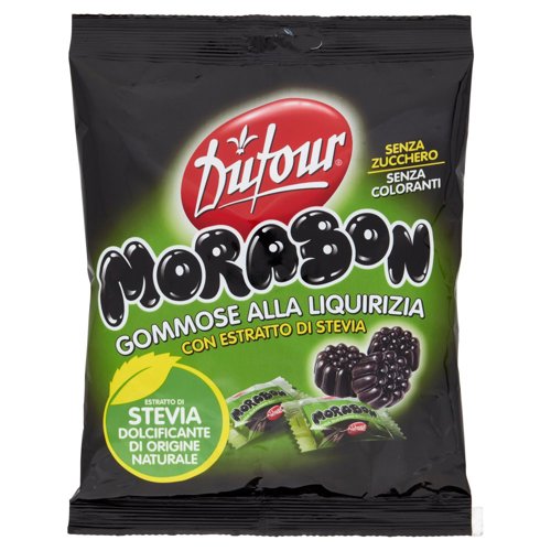 Dufour Morabon Gommose alla Liquirizia con Estratto di Stevia 140 g